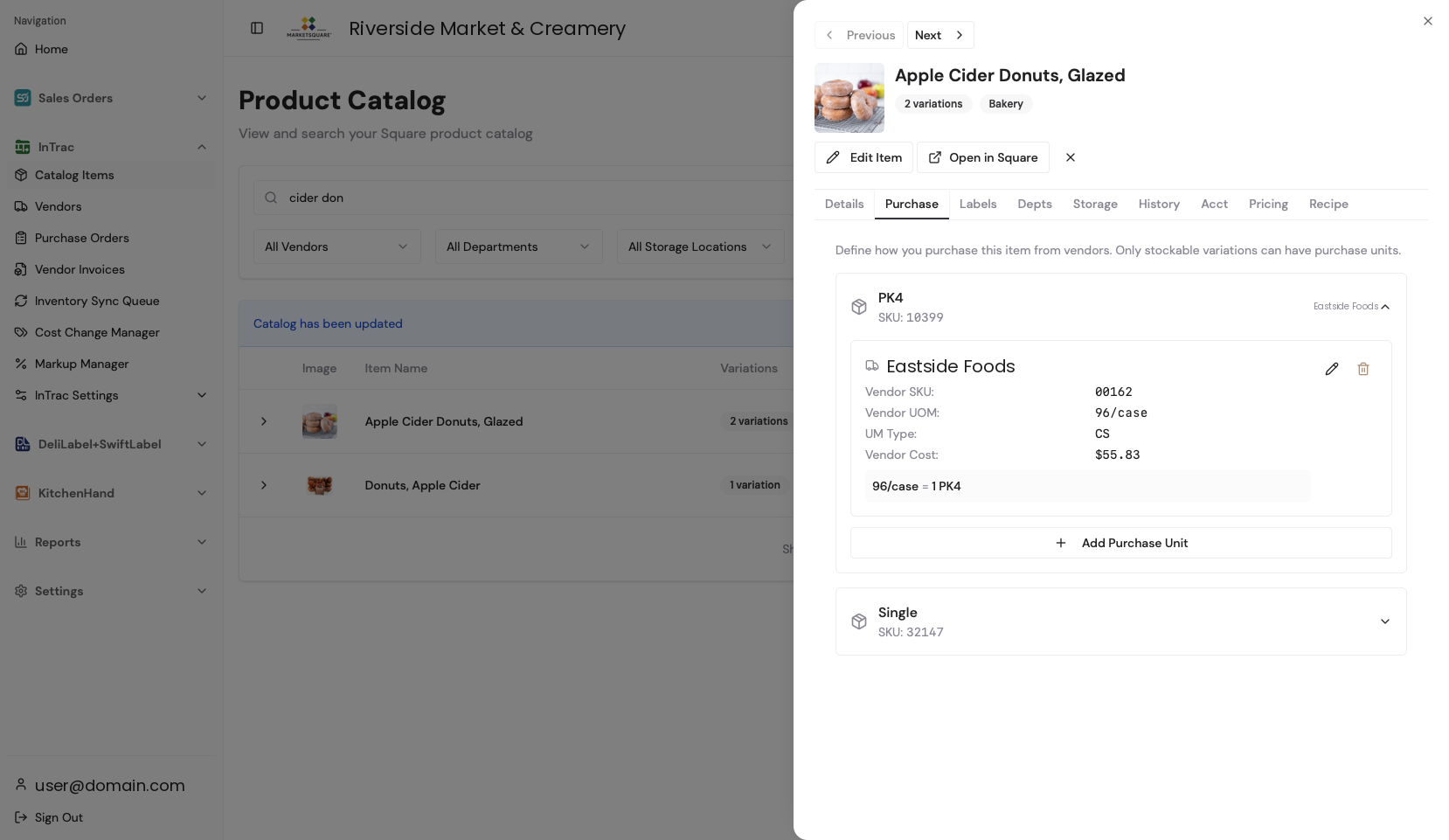 Create the Purchase Unit